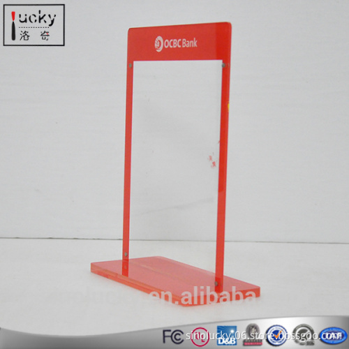 Acrylic A4 Size Desktop Display Stand Sign Holder